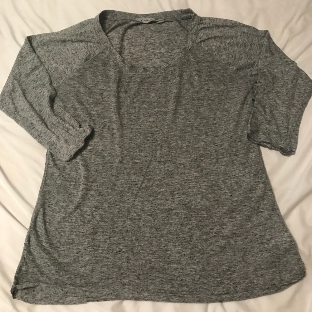 Athleta half sleeve tee - size M - heathered grey